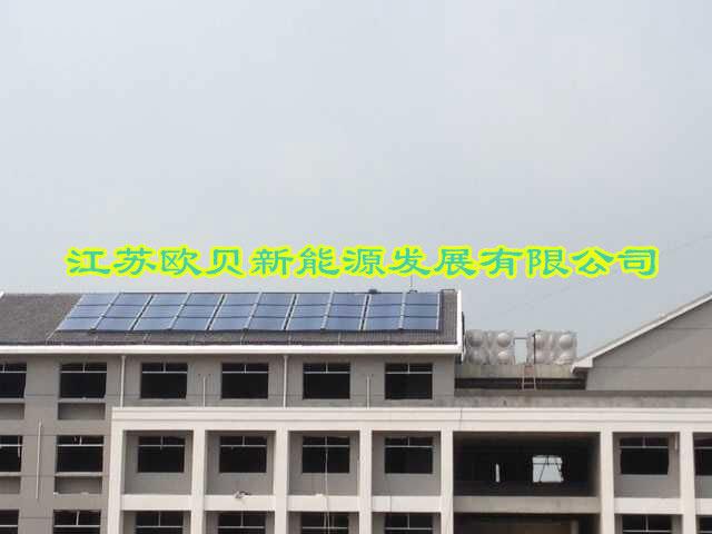 扬州宝应养老中心10吨太阳能热水工程竣工