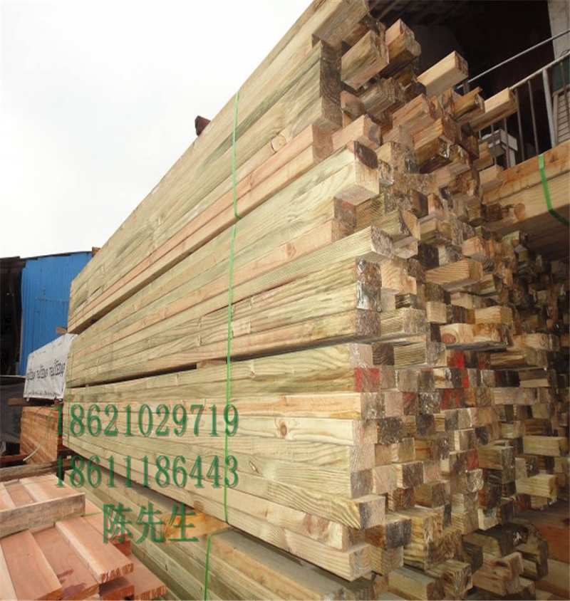 铁杉防腐木加工厂订做铁杉防腐木板材户外工程平台地板供应