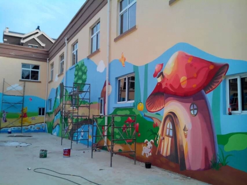 哪里有艺术主题酒店KTV市政建设幼儿园彩绘壁画手绘墙装饰装修