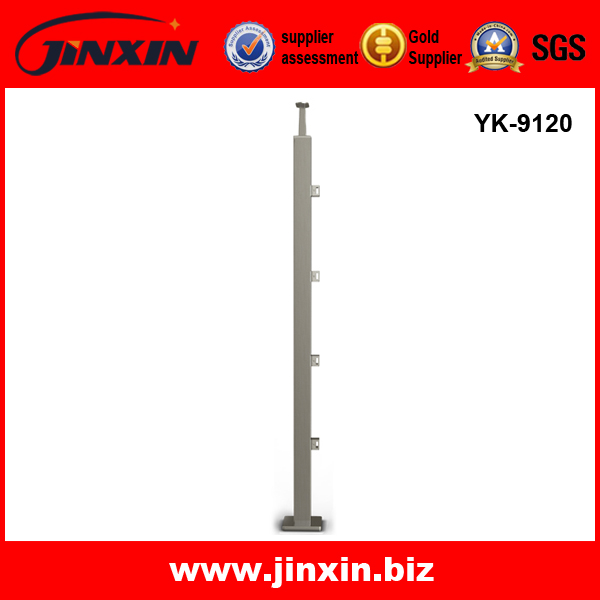 YK-9120 方管穿杆立柱 护栏 不锈钢立柱