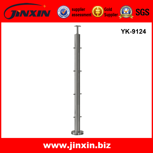 YK-9124  钢丝绳立柱 穿绳栏杆 护栏 不锈钢