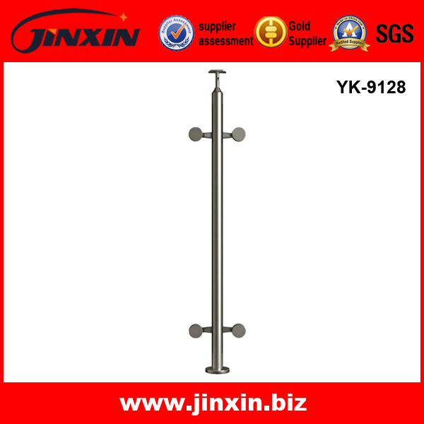 YK-9128 圆夹立柱 不锈钢护栏 不锈钢栏杆