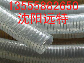 耐低温-30°钢丝透明软管 硅胶pvc透明钢丝软管耐油防静电