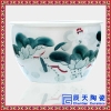 企业大厅大气装饰大缸 礼品陶瓷大缸  粉彩手绘山水缸生产