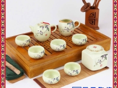 中式精美别致茶具套装 生产礼品手绘茶具 高档陶瓷茶具图2