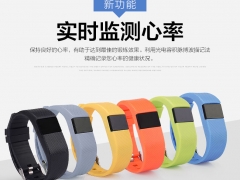 定制app智能蓝牙运动计步健康监测睡眠TW64s心率手环图1