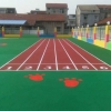 武汉幼儿园活动地面 塑胶地垫 彩色塑胶跑道
