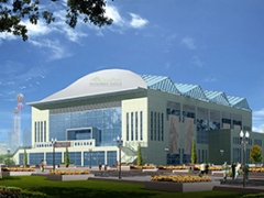 张拉膜展览馆 大跨度的体育场馆 百货公司图1