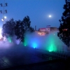 潮州中心公园灯光人造雾造景