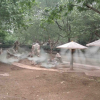 昆明公园修建人造雾降尘