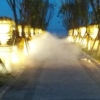蚌埠小区灯光人造雾造景