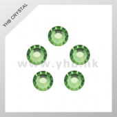 橄榄绿平底DMC烫钻 圆形DIY手工玻璃闪钻 服装贴钻 多型号可选