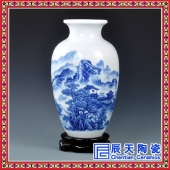 景德镇专业厂家定制陶瓷花瓶  可印logo