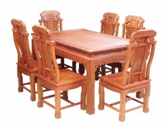 东阳红木家具餐桌红木批发价图3