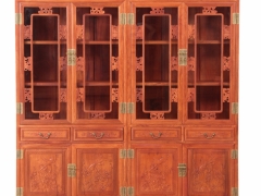 东阳红木家具两组合书柜红木家具批发价图2