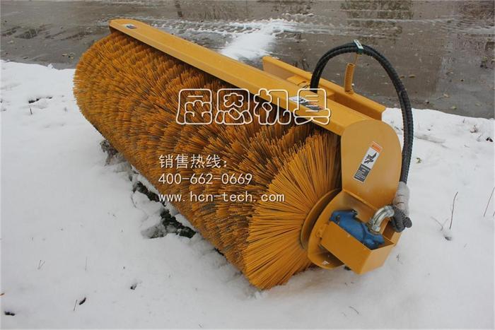 HCN屈恩机具雪刷  装载机雪刷  冬季除冰雪雪刷厂家直销