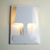 现代简约宜家创意壁灯床头卧室壁灯白色铁艺3D光影壁灯