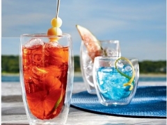 出口丹麦波顿纯手工吹制双层玻璃杯隔热杯水杯450ml图3