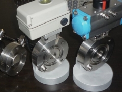 气动真空蝶阀 法兰气动真空蝶阀图2