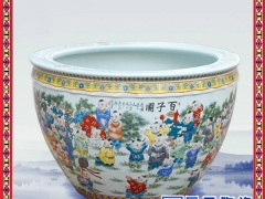 陶瓷大缸订制 景德镇陶瓷大缸批发 室内摆设大缸供应图2