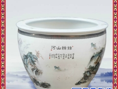青花瓷大缸定做  陶瓷大缸价格图3