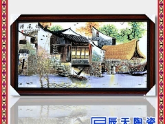 生产定做陶瓷瓷版画  青花瓷瓷版画图3