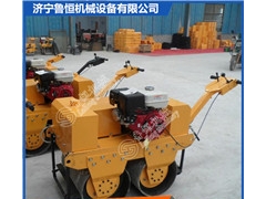 手扶式单轮汽油压路机 压路机厂家 - 济宁鲁恒（300A)图1