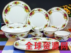 景德镇高档工厂餐具套装批发价格，正生陶瓷餐具厂家直销图2