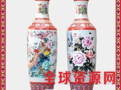 景德镇陶瓷器简欧式落地大花瓶花插现代中式客厅装饰品电视柜摆件图2