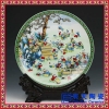 陶瓷装饰盘子摆盘欧式家居客厅彩绘挂盘摆件创意玄关观赏桌面坐盘