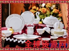 酒店餐厅陶瓷餐具批发酒店台面摆台图1