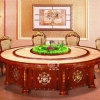 秉德家具电动餐桌（花开富贵D版）音乐喷泉大圆桌