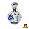 5斤装酒瓶，景德镇陶瓷酒瓶厂家批发定做红牡丹陶瓷酒瓶