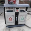 重庆康坪乡镀锌板垃圾桶厂家直供 镀锌板果皮箱 环保垃圾桶