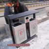 重庆垃圾桶厂家直供铁板垃圾箱 带烟灰缸垃圾桶 行业领先