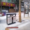 重庆垃圾桶厂家直供免费打样果皮箱 钢板垃圾箱 物流发货