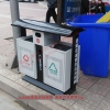 重庆垃圾桶厂家直供冲孔垃圾桶 免安装垃圾桶 哪家便宜