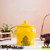 定做景德镇陶瓷茶叶罐，2两中国红高档茶叶罐定做厂家