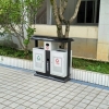 重庆垃圾桶厂家直供可回收垃圾桶 带烟灰缸垃圾箱 那里便宜