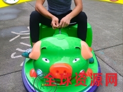 木羊人全新猪八戒碰碰车,发光动物双人广场电瓶碰碰车图2