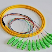 12芯束状尾纤SC APC 电信级别单模 1.5米可定做接头