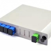 PLC插片式光分路器1分4插卡式SC尾纤式光纤分路器