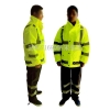 反光雨衣 执勤反光雨衣 荧光绿发光雨衣生产厂家