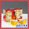 瓷器碗套装仿古寿碗骨瓷饭碗欧式寿碗回礼