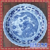 地中海风格欧式美式手绘陶瓷挂盘摆盘坐盘摆件装饰盘子墙软装饰品