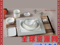 骨瓷菜盘酒店餐具景德镇白色陶瓷汤盘菜盘家用创意碟子餐具套装图2