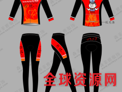 厂家批发新款户外骑行服套装 运动贴身吸湿排汗骑车服骑行服套装图1