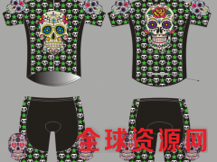 新款自行车服 潮流时尚短袖男士吸湿排汗户外骑行服套装厂家直销图1