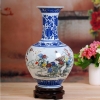 景德镇仿古粉彩瓷粉彩陶瓷赏瓶商务用品陶瓷工艺品