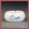 景德镇青花玲珑陶瓷烟灰缸创意家用客厅办公室个性男士简约中国风